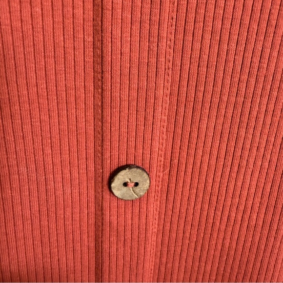 No Boundaries Ribbed Tank Dress Jr Size XL Coral Pink Above Knee Ruffled Trim - Picture 4 of 11